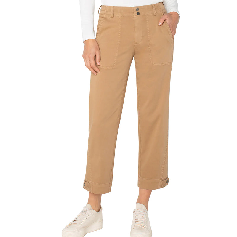 Liverpool Utility Crop with Tab Hem 26"