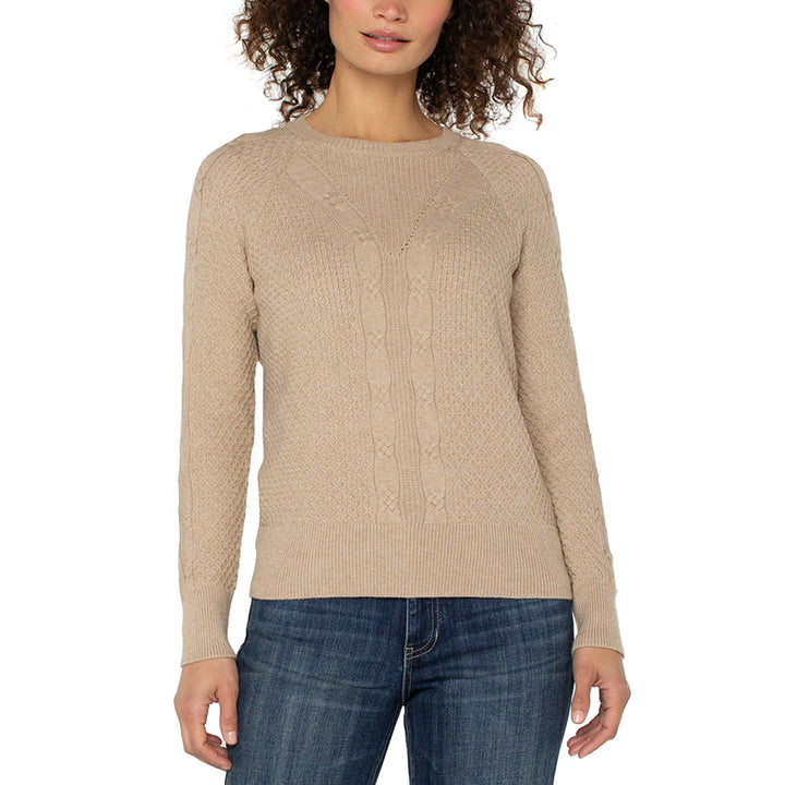 Liverpool Long Sleeve Crew Neck Raglan Sweater