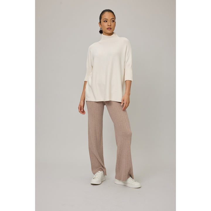 Pistache Leisure Rib Knit Pant