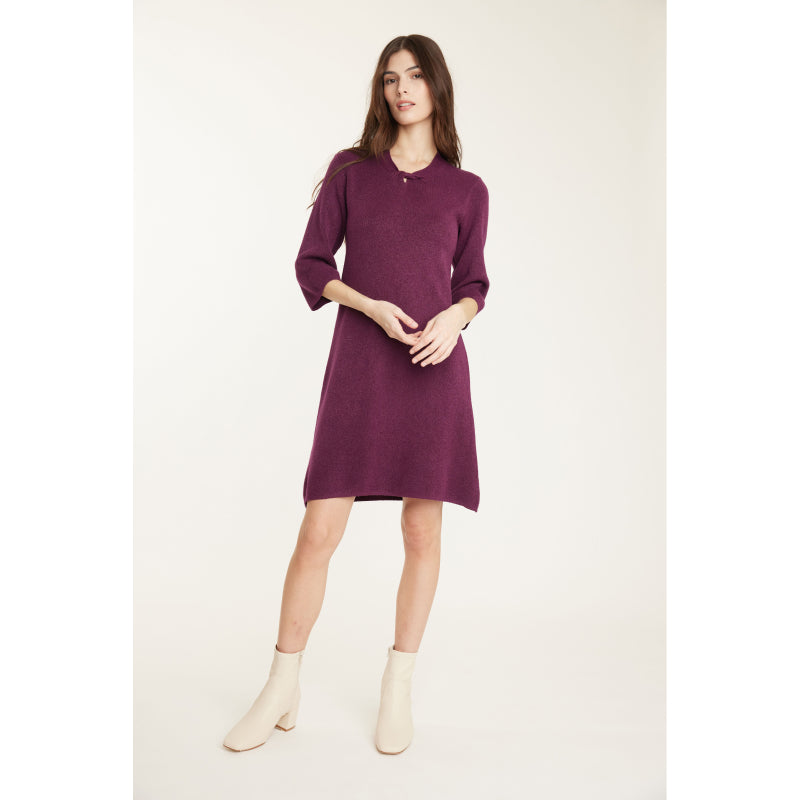 Pistache Knot Tied Knit Dress