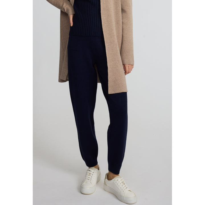 Pantalon de jogging en maille fine coloris pistache