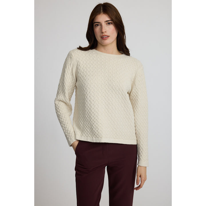 Pistache Loose Braided Knitted Fine Knit Sweater