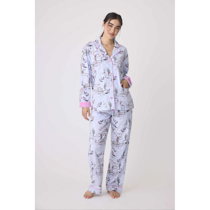 PJ Salvage Wild Heart Western Cozy Flannel PJ Set