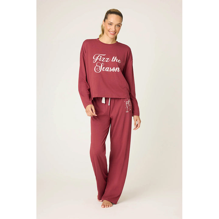 PJ Salvage Holiday Softee Long Sleeve Lounge Set