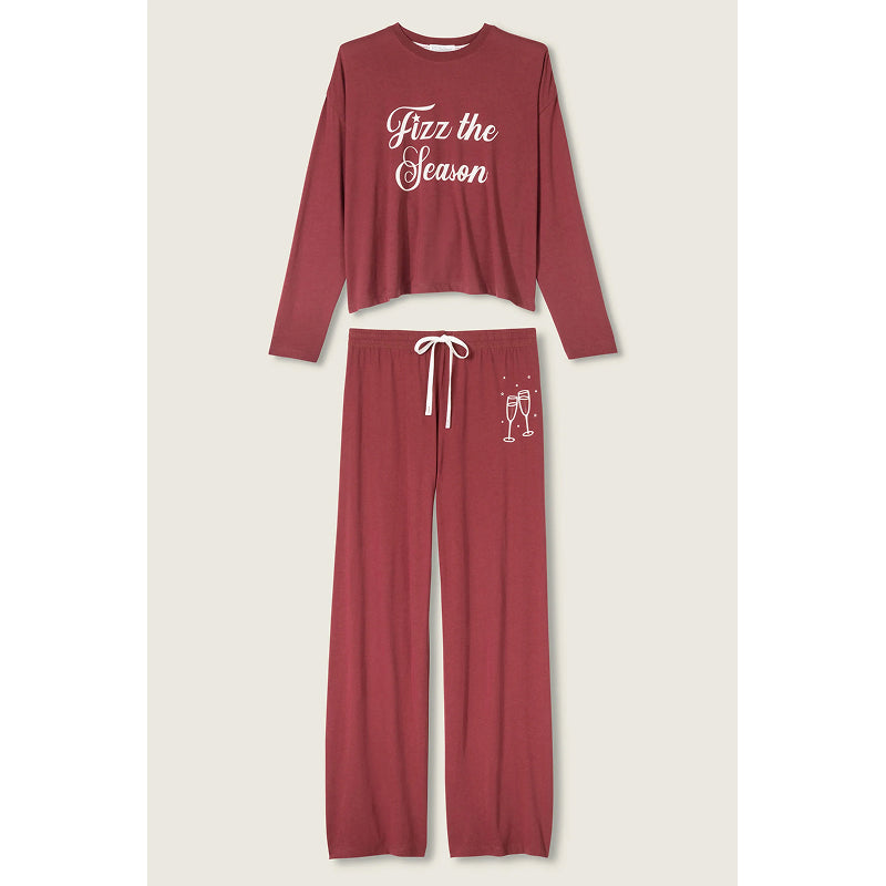 PJ Salvage Holiday Softee Long Sleeve Lounge Set