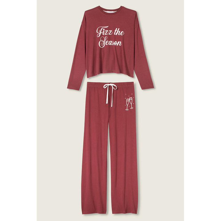 PJ Salvage Holiday Softee Long Sleeve Lounge Set