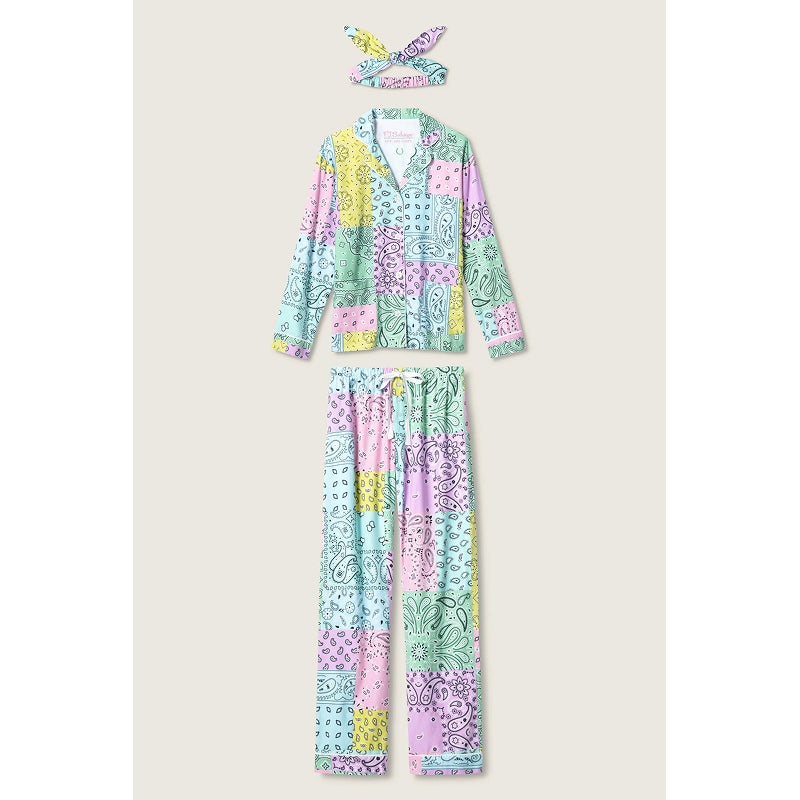 PJ Salvage Howdy Honey Paisley Print Flannel PJ Set