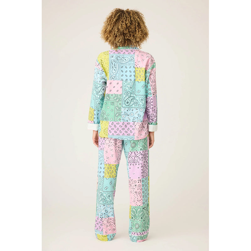 PJ Salvage Howdy Honey Paisley Print Flannel PJ Set