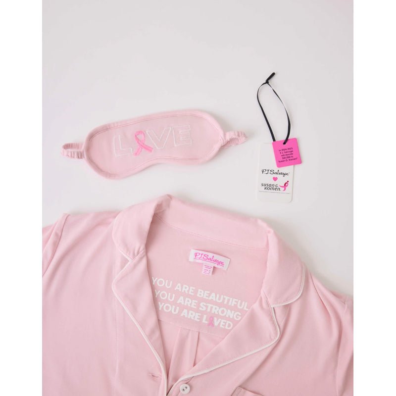 PJ Salvage Breast Cancer PJ Set