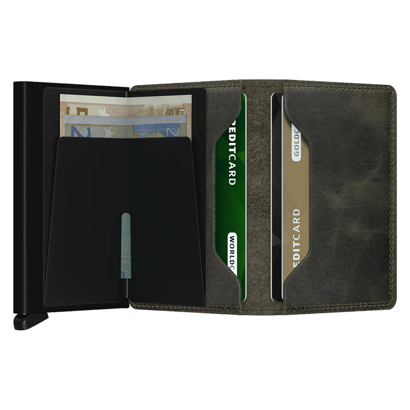 Secrid Slimwallet Vintage Olive Black