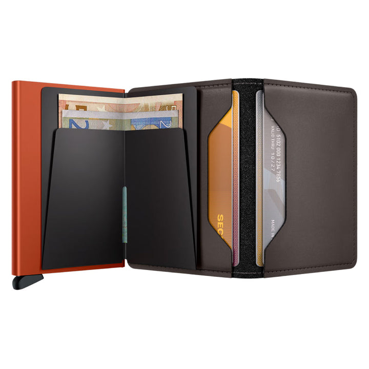 Secrid Slimwallet Matte Truffle & Orange