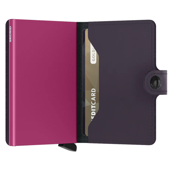 Secrid Miniwallet - Matte Dark Purple Fuchsia