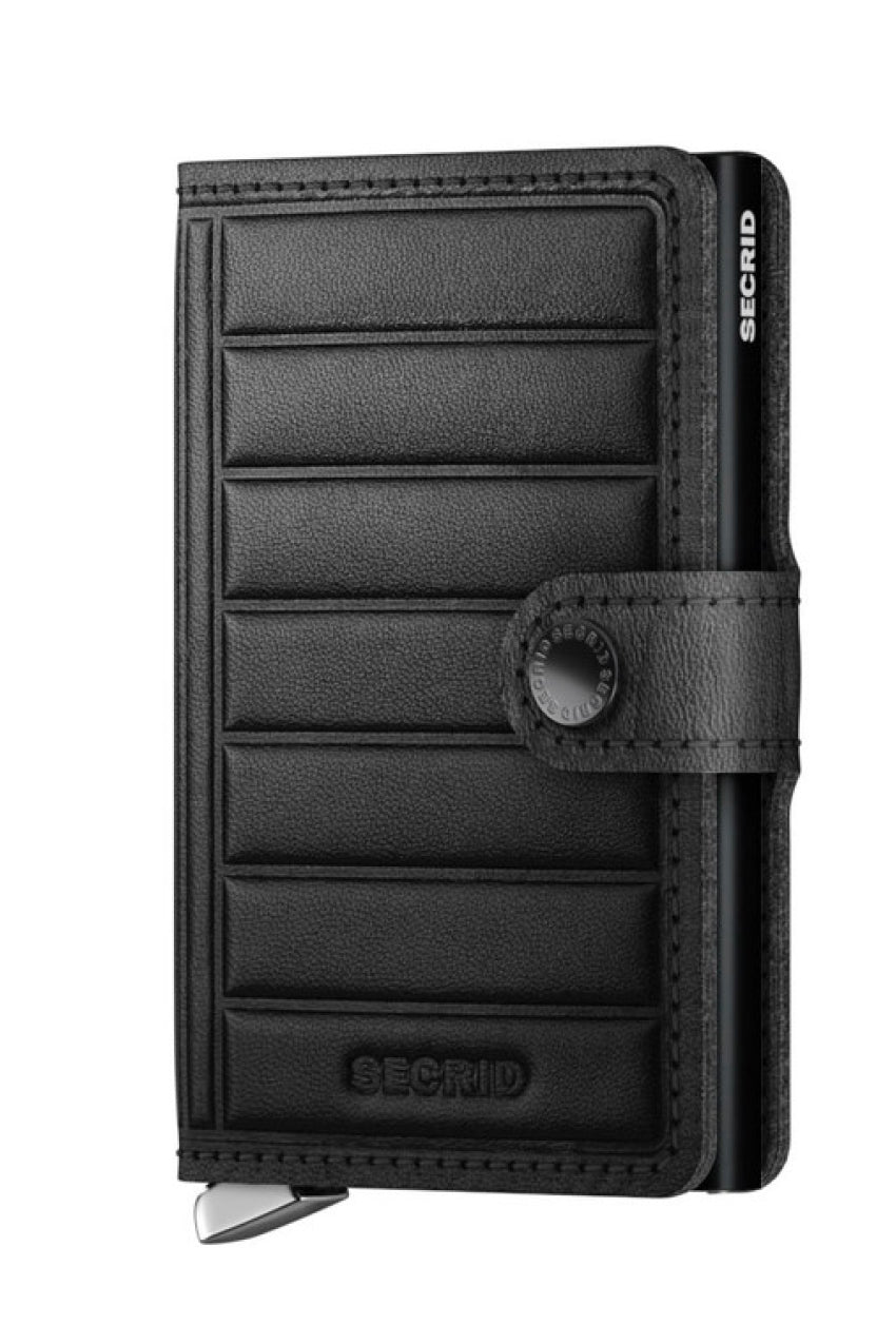 Secrid Mini Wallet - Emboss Lines Black
