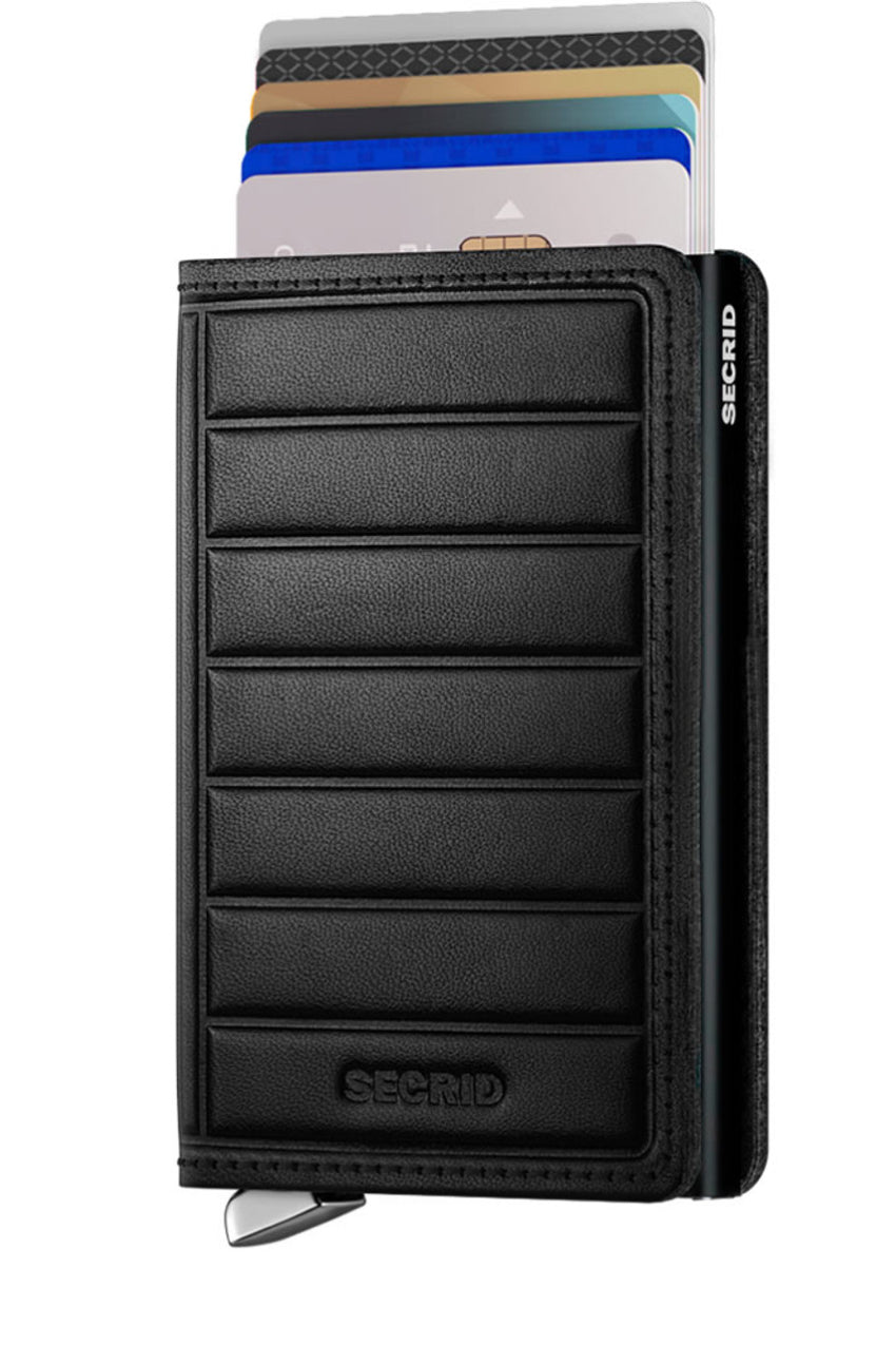 Secrid Slim Wallet - Emboss Lines Black