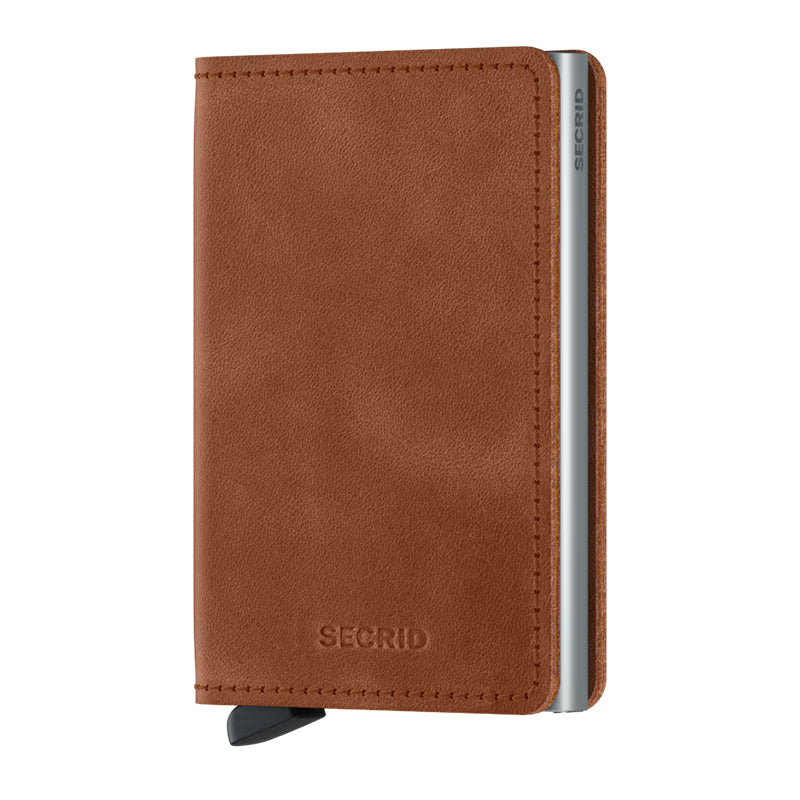 Secrid Slimwallet Vintage Cognac-Silver