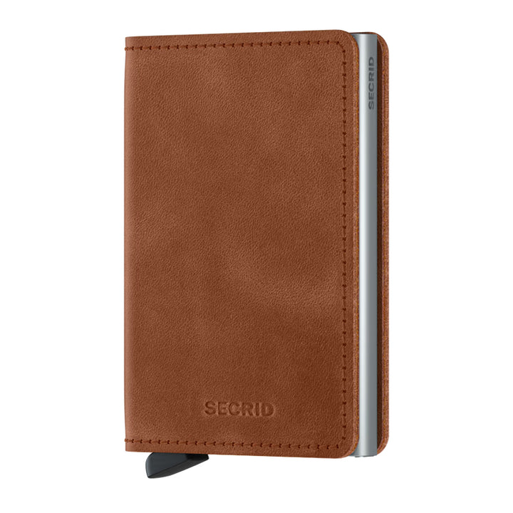 Secrid Slimwallet Vintage Cognac-Silver