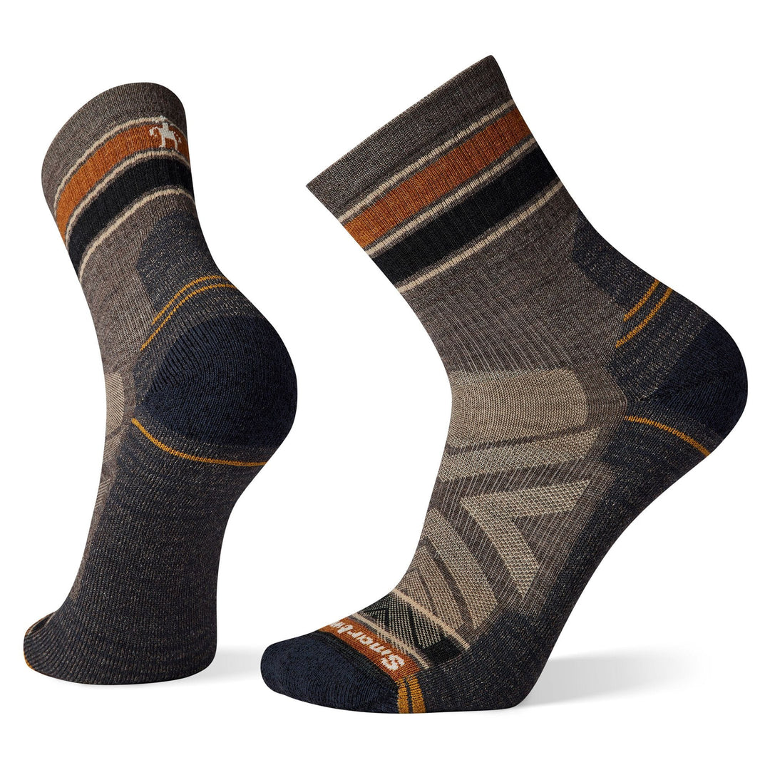 SmartWool Men's Hike Light Cushion Striped Mid Crew Socks