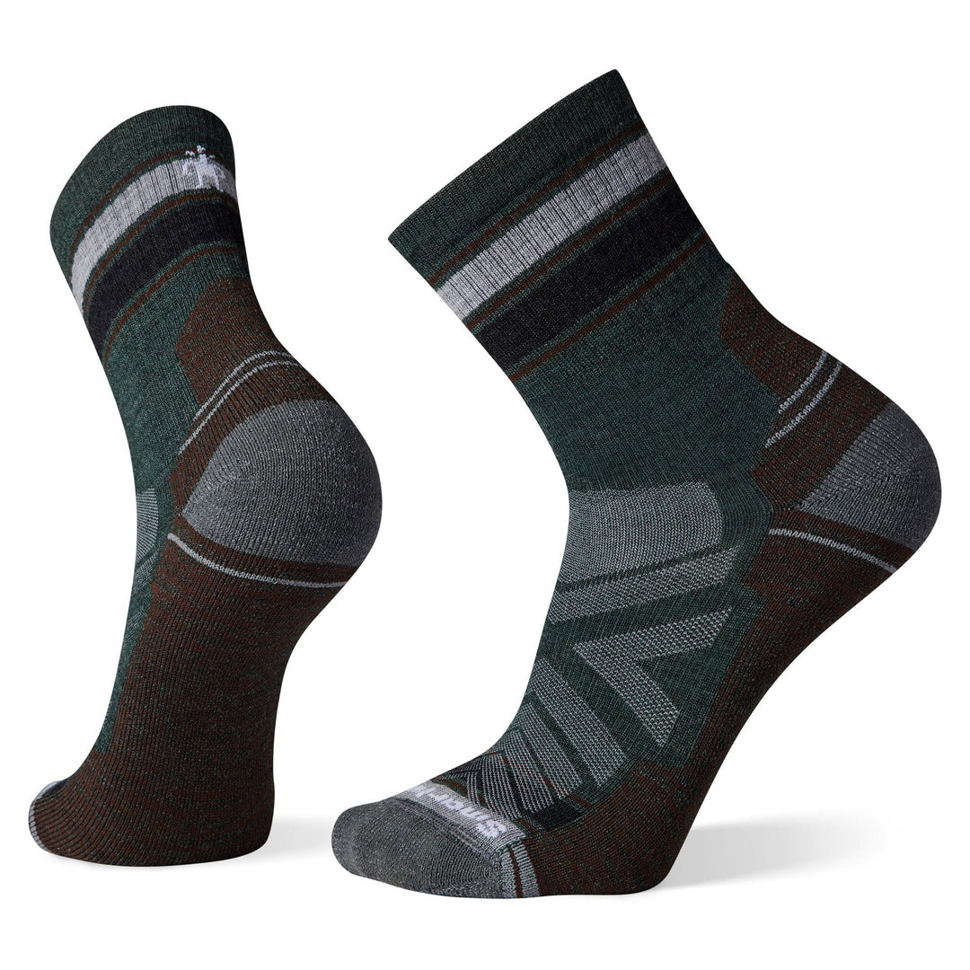 SmartWool Men's Hike Light Cushion Striped Mid Crew Socks