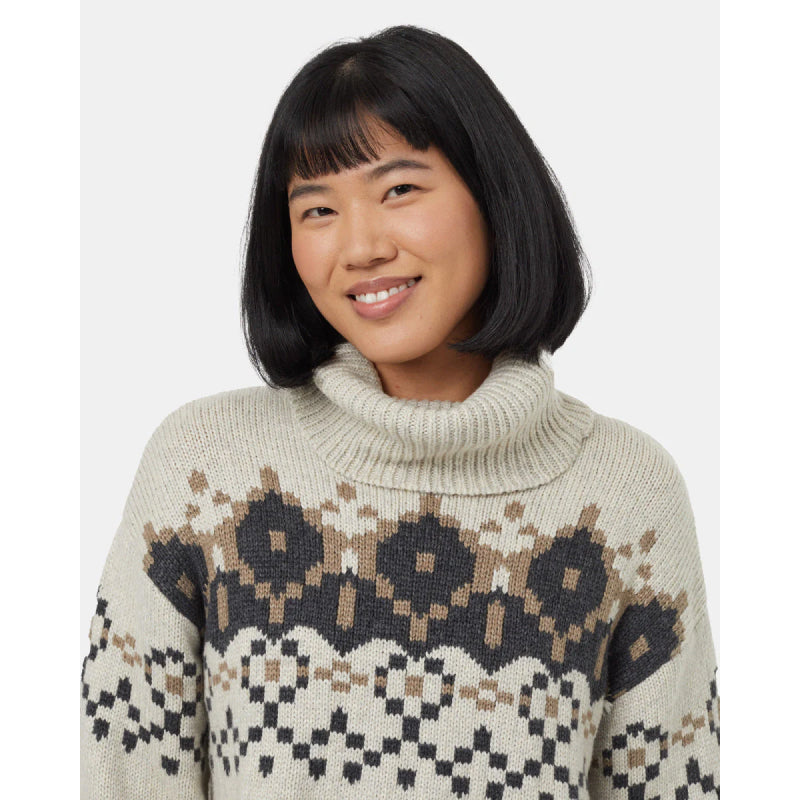 Tentree Women's Highline Intarsia Turtleneck Sweater