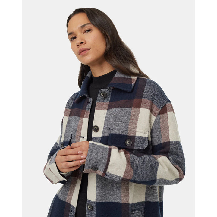 Tentree Women's Heavy Weight Flannel Long Jacket