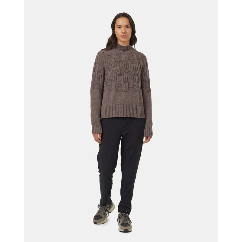 Tentree Women's Highline Pom Mock Neck Sweater