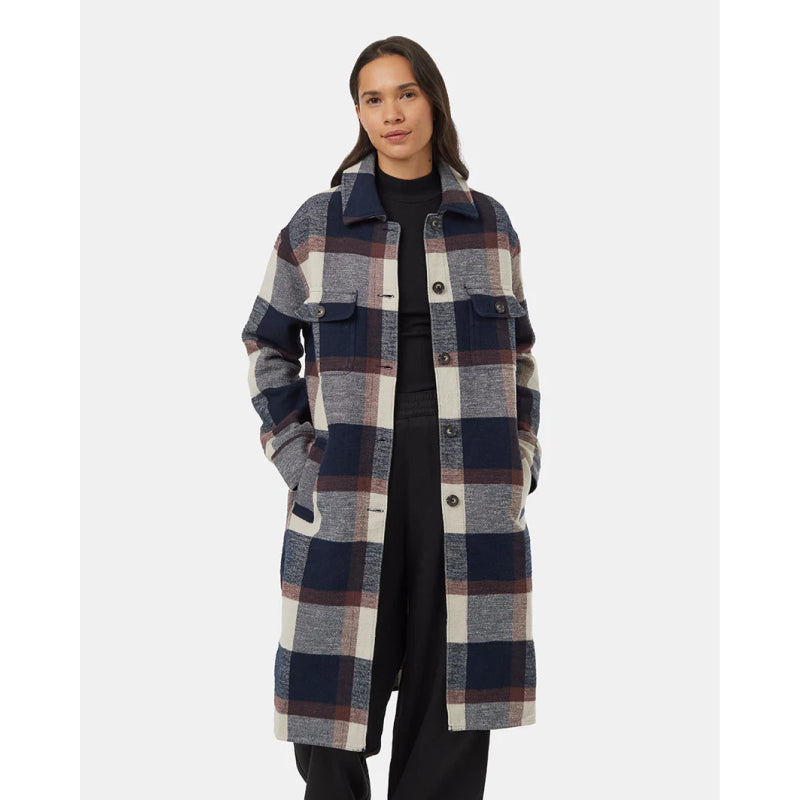 Tentree Women's Heavy Weight Flannel Long Jacket