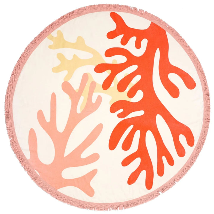 Tofino Towel THE CORAL | Velour Round Towel