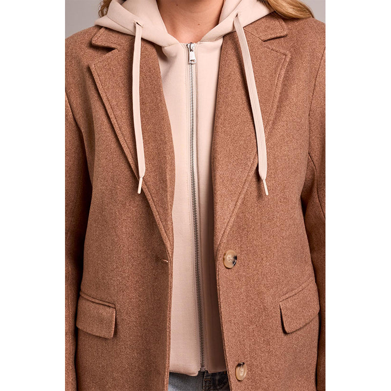 Tribal Trench Coat with Fooler Hoodie