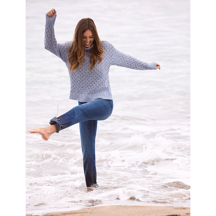 Tribal Audrey Boundless Stretch Denim Straight Leg Crop Jeans