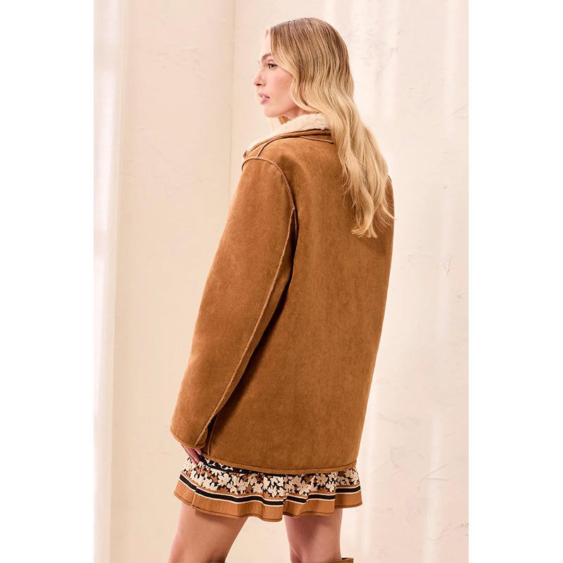 Manteau réversible à manches longues tribal