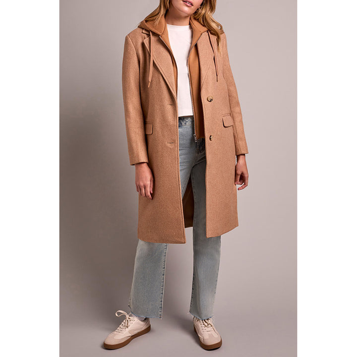 Tribal Trench Coat with Fooler Hoodie