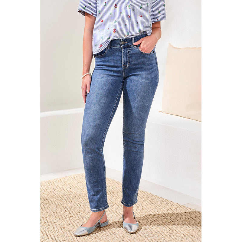 Tribal Sophia Curvy Fit Straight Leg Jeans