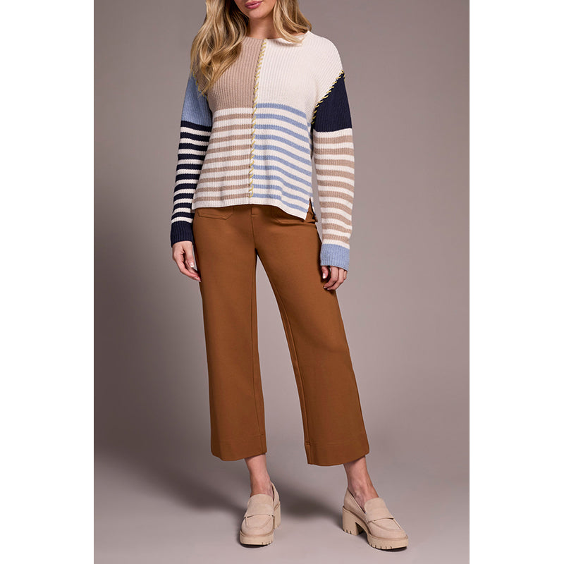 Tribal Long Sleeve Boat Neck Sweater