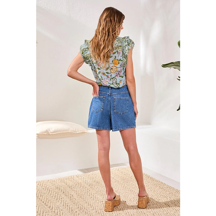 Tribal Audrey Button down Denim Skort