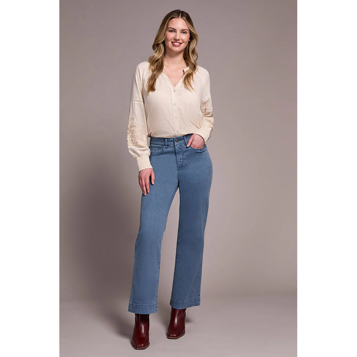 Pantalon large extensible Tribal Comfort avec braguette sur le devant