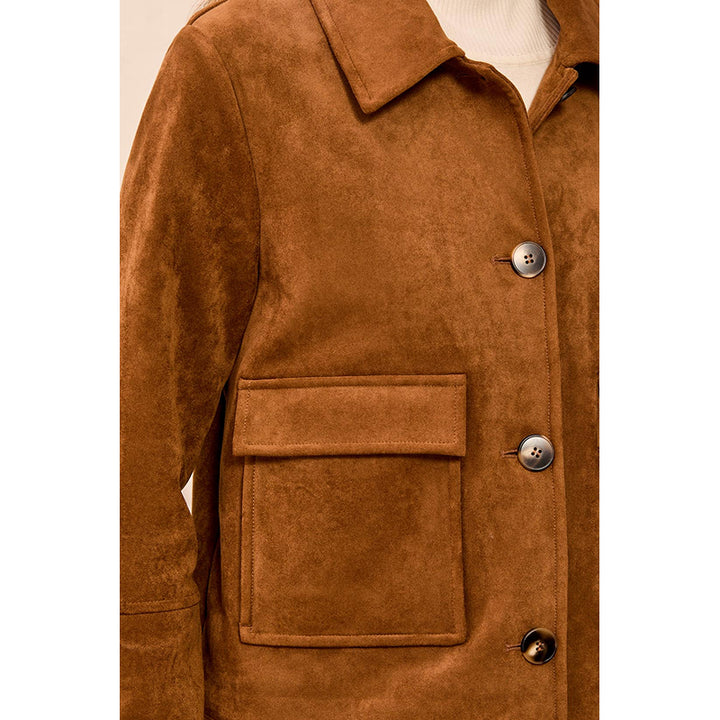 Tribal Long Sleeve Button Front Jacket
