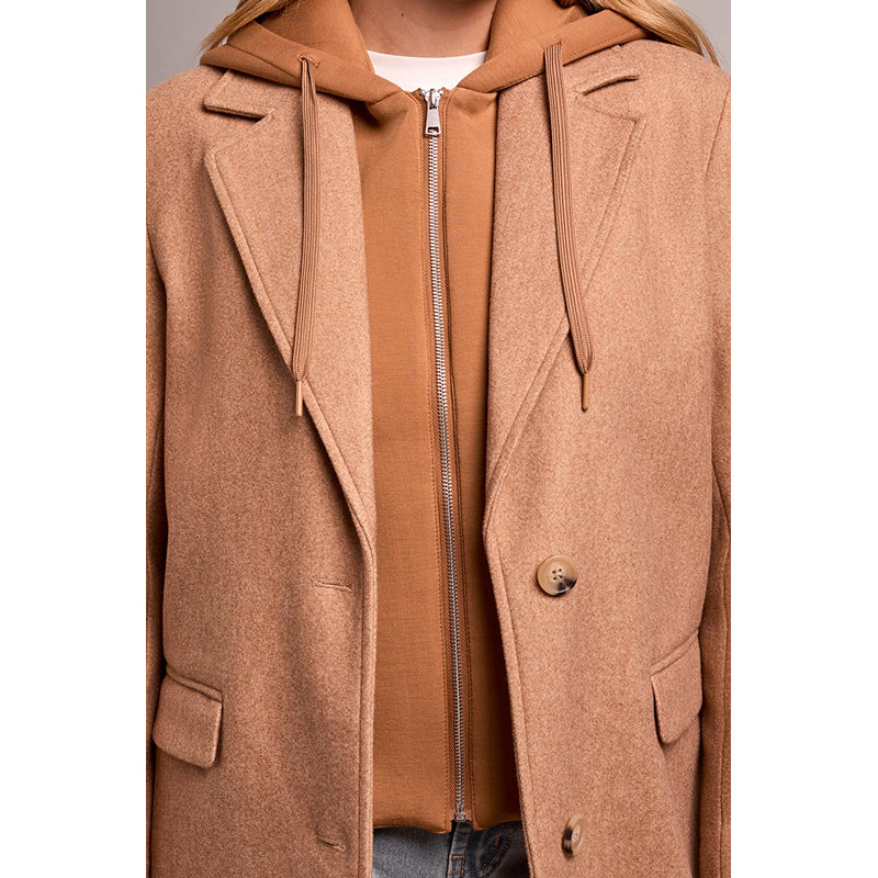 Tribal Trench Coat with Fooler Hoodie