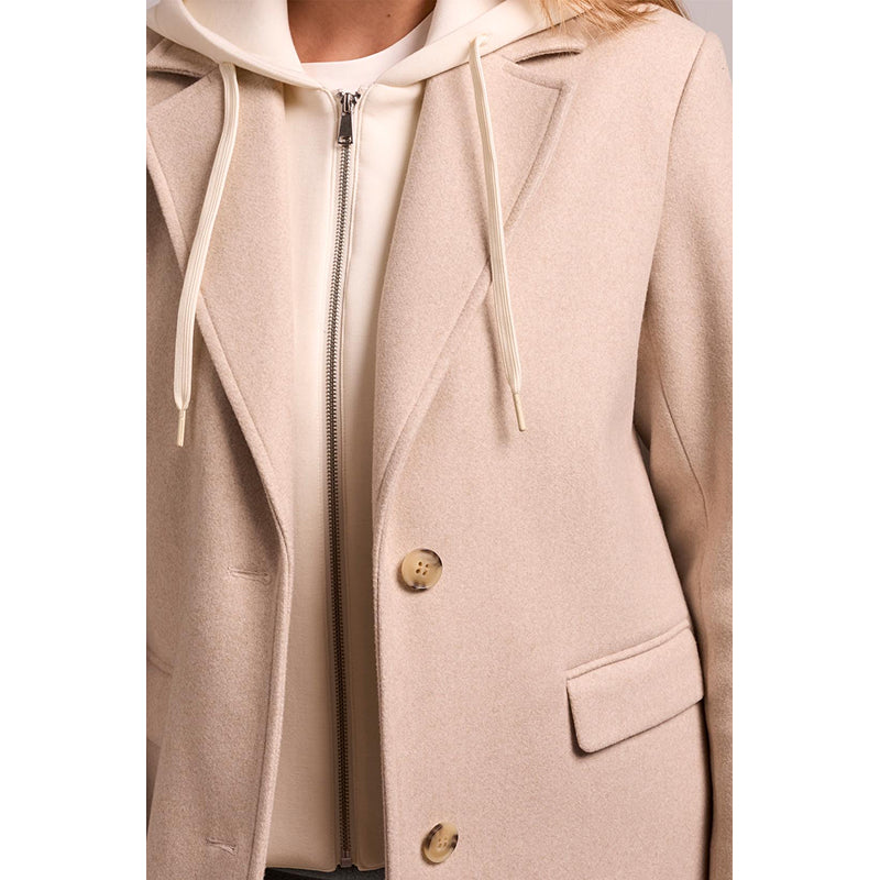 Tribal Trench Coat with Fooler Hoodie