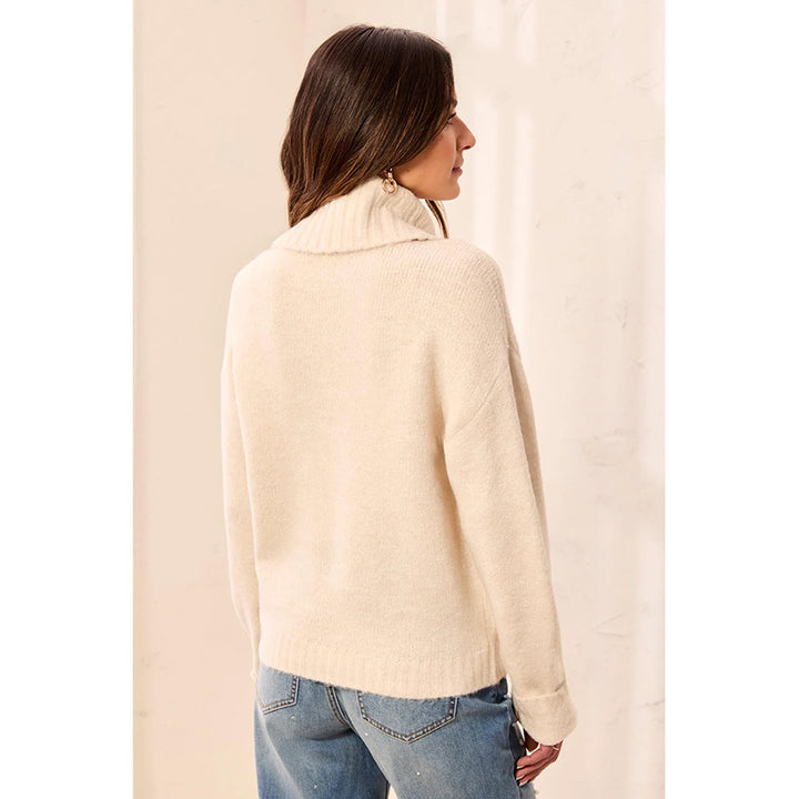Tribal Turtle Neck Bow DTL Sweater