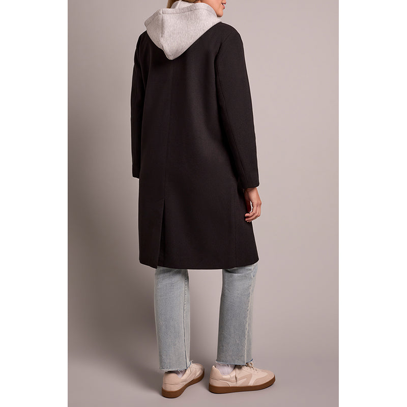 Tribal Trench Coat with Fooler Hoodie