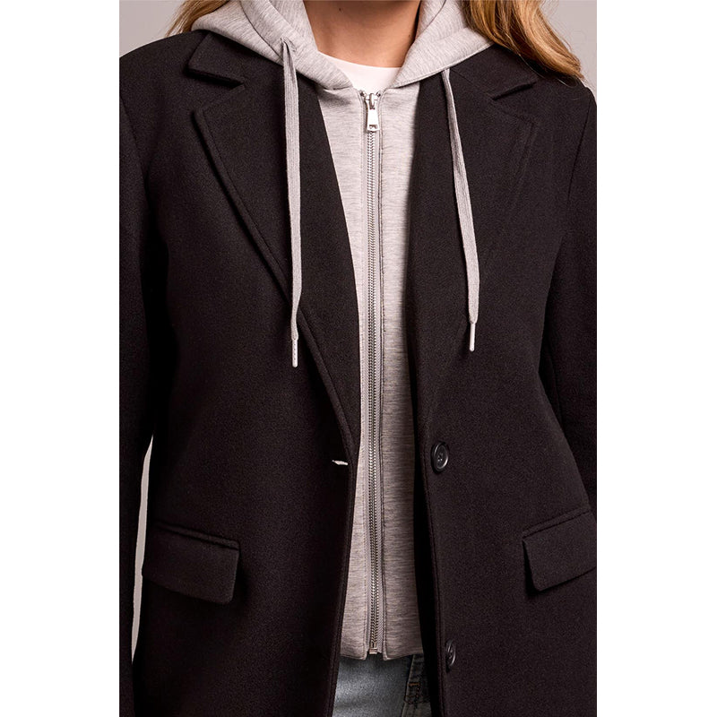 Tribal Trench Coat with Fooler Hoodie