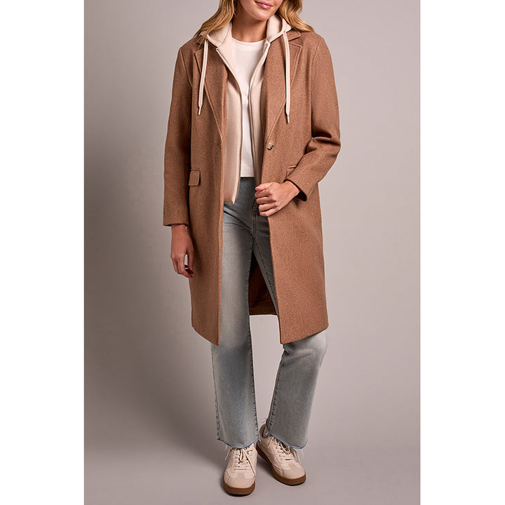 Tribal Trench Coat with Fooler Hoodie