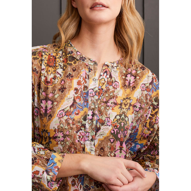 Tribal Flowy Dolman Sleeve Blouse