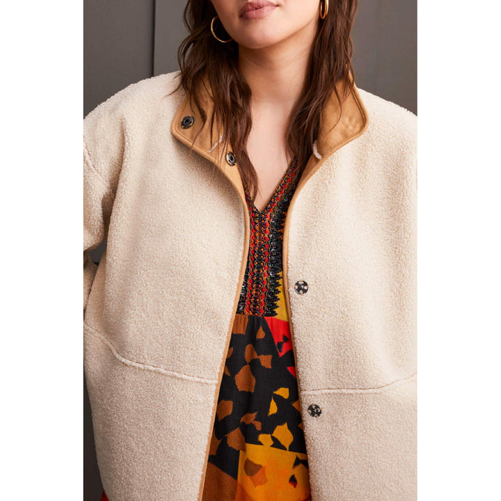 Tribal Snap Front Reversible Coat