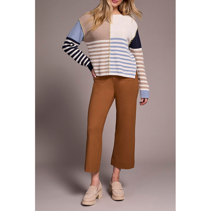 Tribal Long Sleeve Boat Neck Sweater