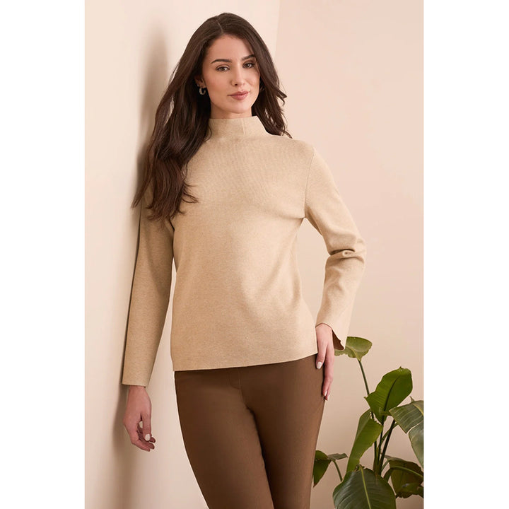 Tribal Long Sleeve Funnel Neck Sweater