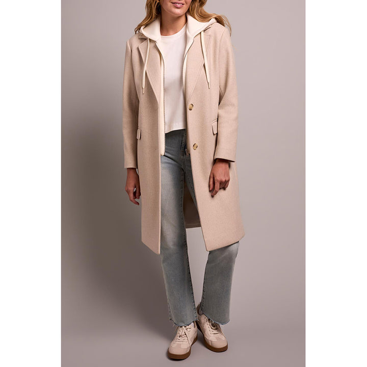 Tribal Trench Coat with Fooler Hoodie