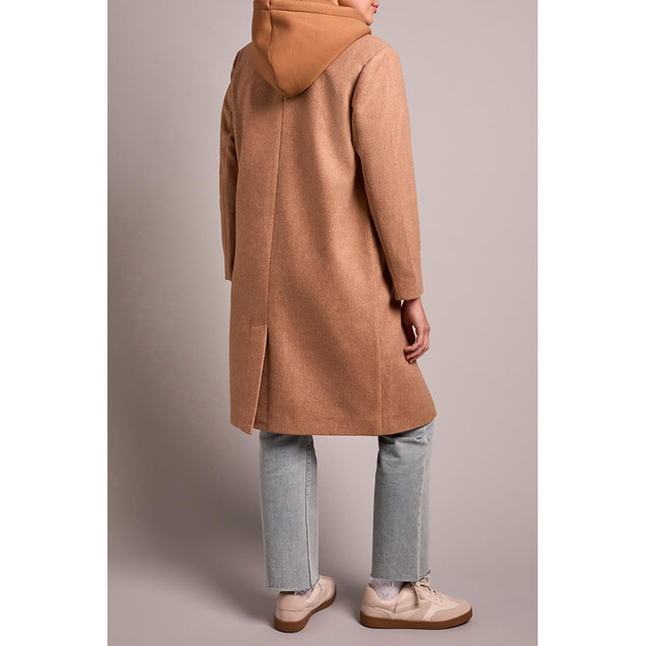 Tribal Trench Coat with Fooler Hoodie