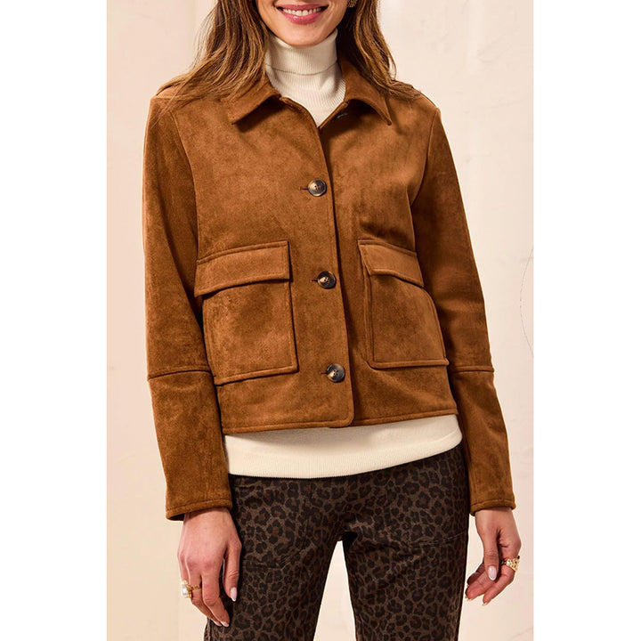 Tribal Long Sleeve Button Front Jacket