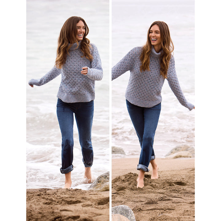 Tribal Audrey Boundless Stretch Denim Straight Leg Crop Jeans